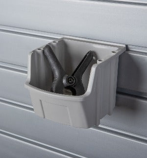 Plastic Gray Utility Bin SlatWall Accessory