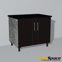 2 Door Base Garage Cabinet (1 Adj. Shelf) 32-1/4"W x 27-1/2"H x 22-1/2"D