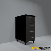 5 Drawer Base Garage Cabinet 16-1/2"W x 35"H x 22-1/2"D