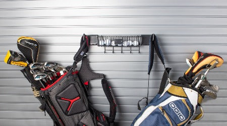 Golf Equipment Holder SlatWall Accessory