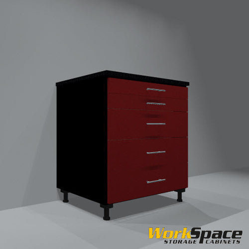 5 Drawer Base Garage Cabinet - 32-1/4