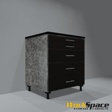 5 Drawer Base Garage Cabinet - 32-1/4"W x 35"H x 22-1/2"D