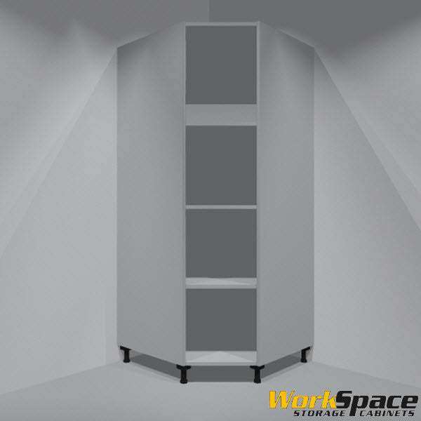 Open Tall Corner Garage Cabinet (3 Adj. Shelves) 35-1/2W1 x 35-1