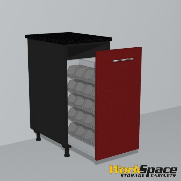 Parts Bin Base Garage Cabinet 16-1/2W x 35H x 22-1/2D
