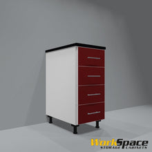 4 Drawer Base Garage Cabinet 16-1/2"W x 35"H x 22-1/2"D