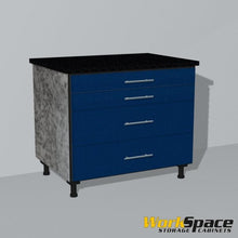 4 Drawer Base Garage Cabinet 32-1/4"W x 27-1/2"H x 22-1/2"D