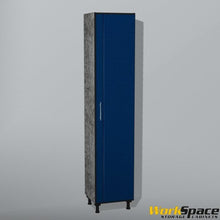 Tall Garage Cabinet 1 Door Right Swing (3 Adj. Shelves) 16-1/2"W x 79-1/8"H x 15-1/2"D