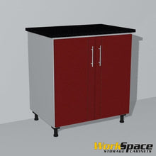 2 Door Base Garage Cabinet (2 Adj. Shelves) 32-1/4"W x 35"H x 22-1/2"D