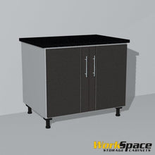 2 Door Base Garage Cabinet (1 Adj. Shelf) 32-1/4"W x 27-1/2"H x 22-1/2"D