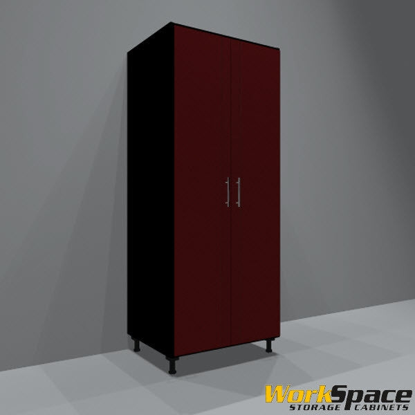Tall Wardrobe Cabinet 2 Door (1 Fixed Shelf W/Clothes Rod) 32-1/4