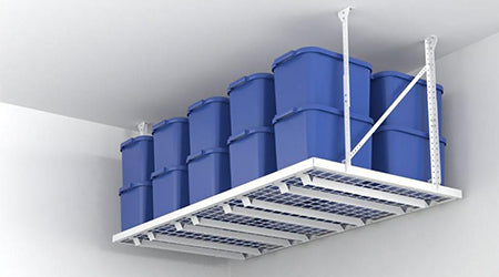 4' x 8' Overhead Garage Storage Rack – GarageCabinets.com